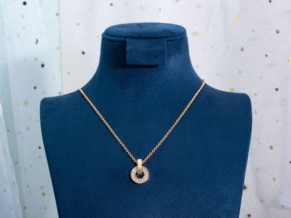 [BloomBling]GARI NECKLACE PINK GOLD DIAMOND