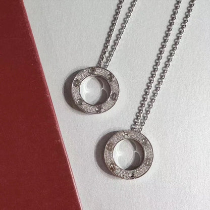 [BloomBling]LOVE NECKLACE ADJUSTABLE SILVER