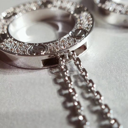 [BloomBling]LOVE NECKLACE ADJUSTABLE SILVER