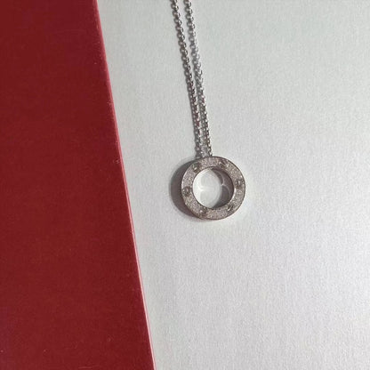[BloomBling]LOVE NECKLACE ADJUSTABLE SILVER