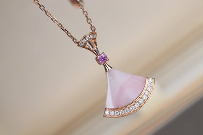 [BloomBling]DREAM NECKLACE PINK MOP DIAMOND
