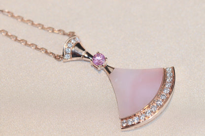 [BloomBling]DREAM NECKLACE PINK MOP DIAMOND
