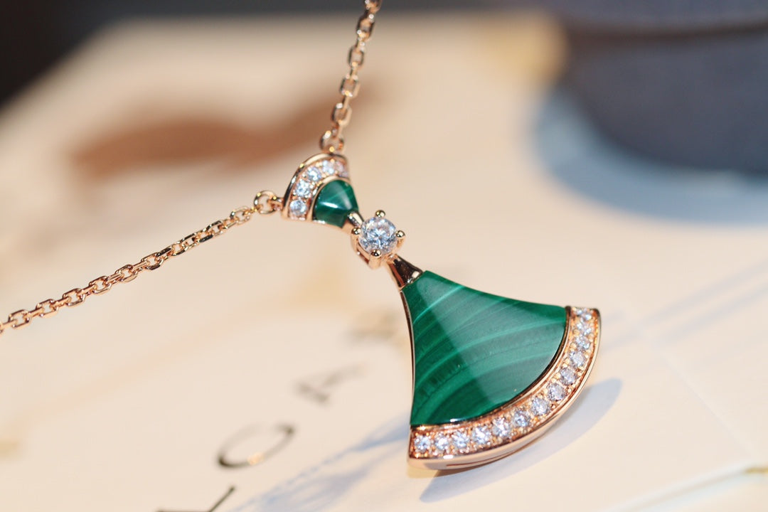 [BloomBling]DREAM NECKLACE MALACHITE DIAMOND