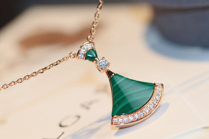[BloomBling]DREAM NECKLACE MALACHITE DIAMOND