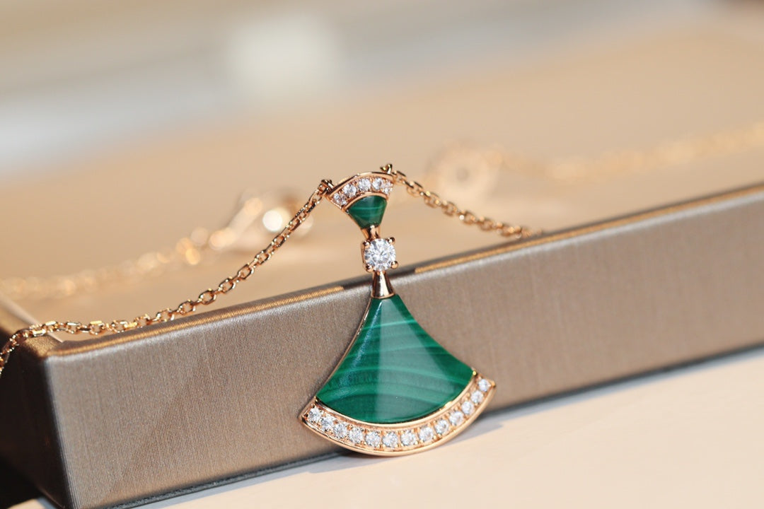 [BloomBling]DREAM NECKLACE MALACHITE DIAMOND