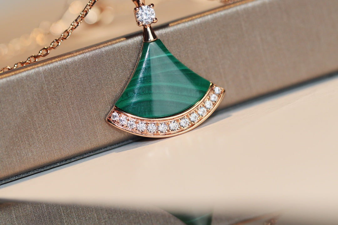 [BloomBling]DREAM NECKLACE MALACHITE DIAMOND