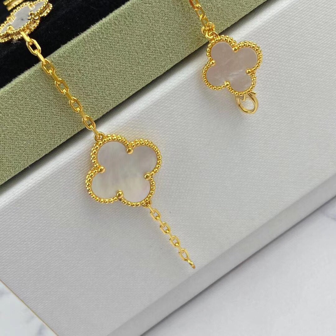 [BloomBling]MAGIC CLOVER MOP GOLD BRACELET 5 MOTIFS