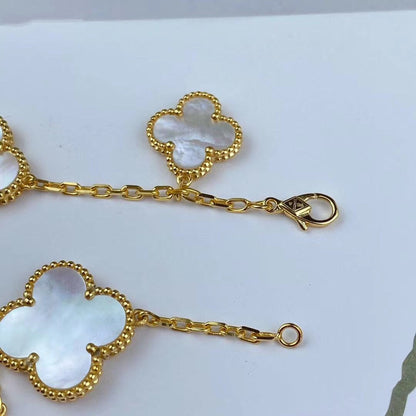 [BloomBling]MAGIC CLOVER MOP GOLD BRACELET 5 MOTIFS