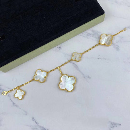 [BloomBling]MAGIC CLOVER MOP GOLD BRACELET 5 MOTIFS