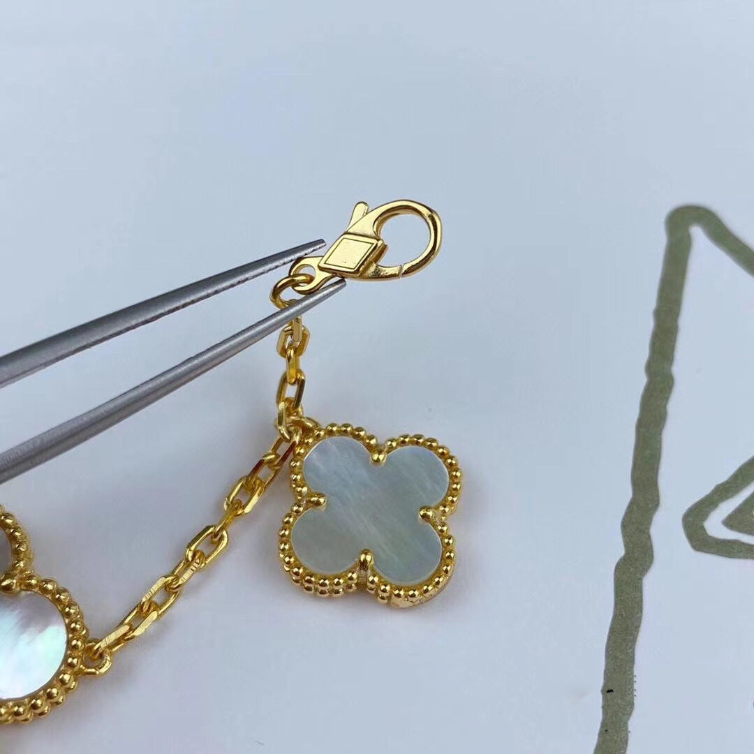 [BloomBling]MAGIC CLOVER MOP GOLD BRACELET 5 MOTIFS