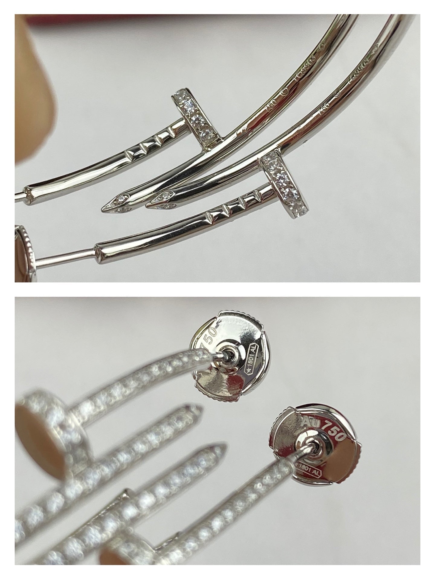 [BloomBling]JUSTE EARRINGS FULL DIAMONDS 1.8MM