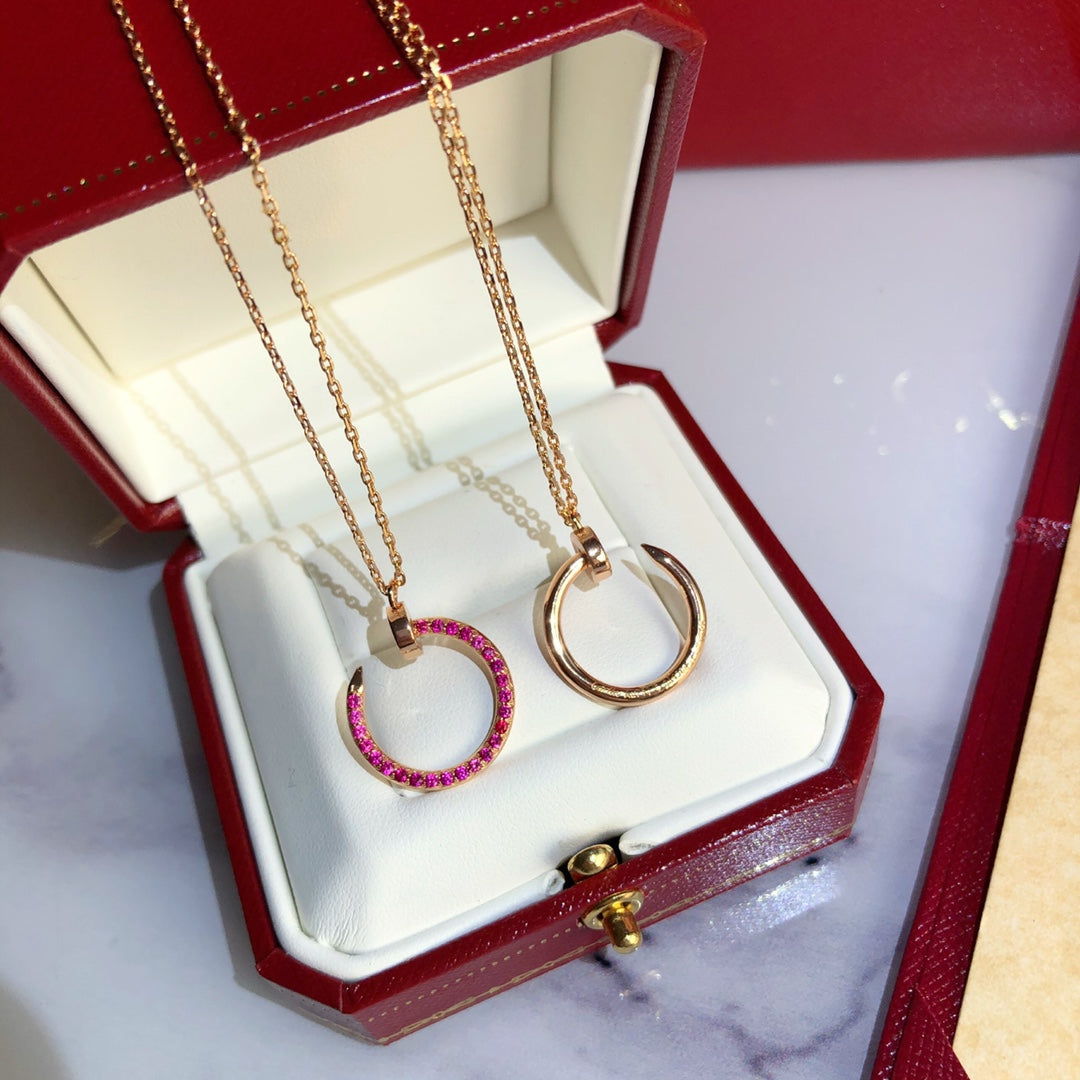 [BloomBling]JUSTE NECKLACE GOLD RED DIAMONDS
