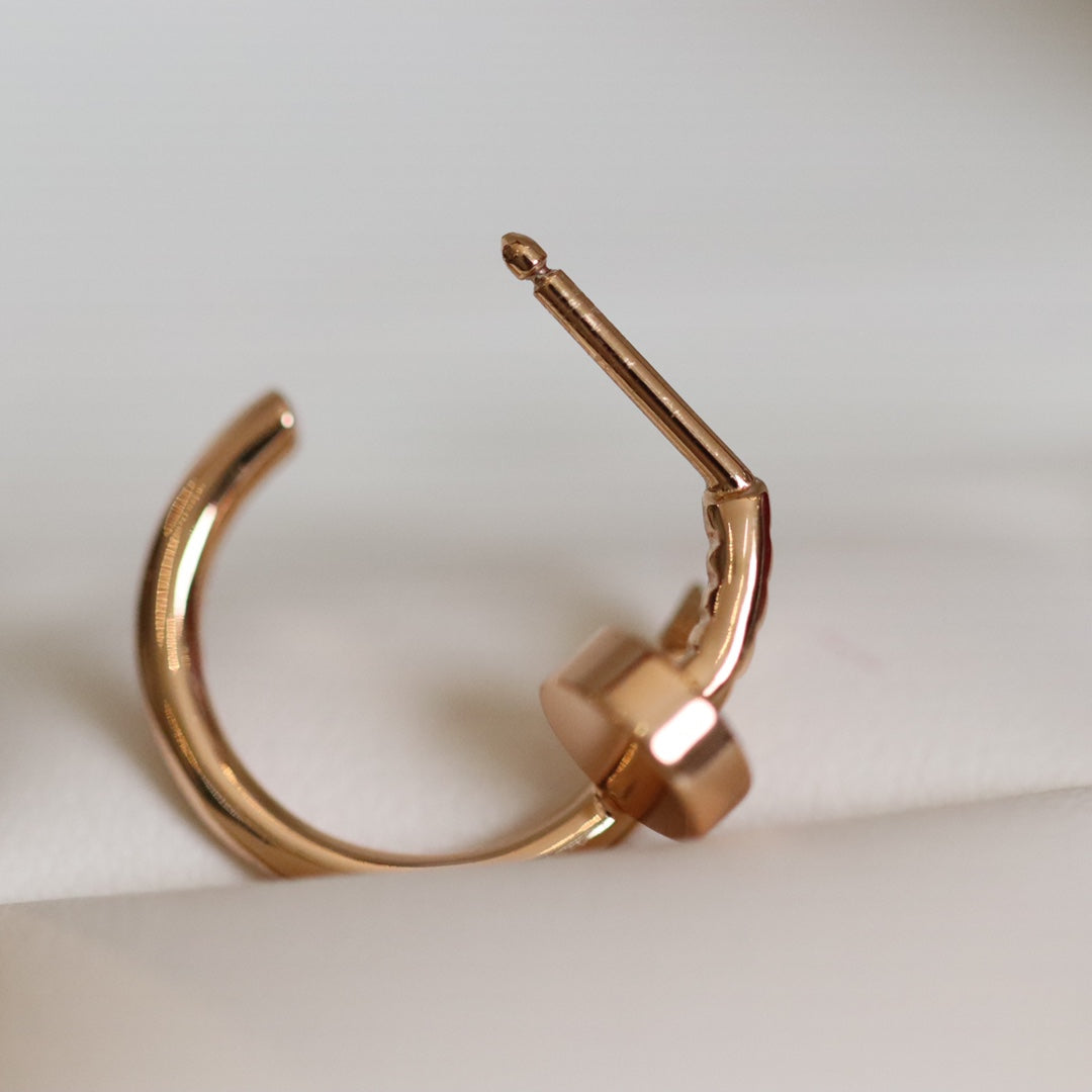 [BloomBling]JUSTE EARRINGS PINK GOLD