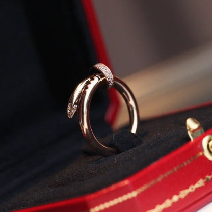 [BloomBling]JUSTE RING 2.65MM PINK GOLD DIAMOND