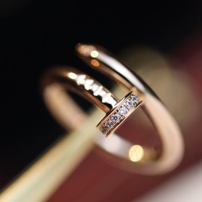[BloomBling]JUSTE RING 2.65MM PINK GOLD DIAMOND