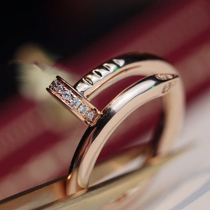 [BloomBling]JUSTE RING 2.65MM PINK GOLD DIAMOND