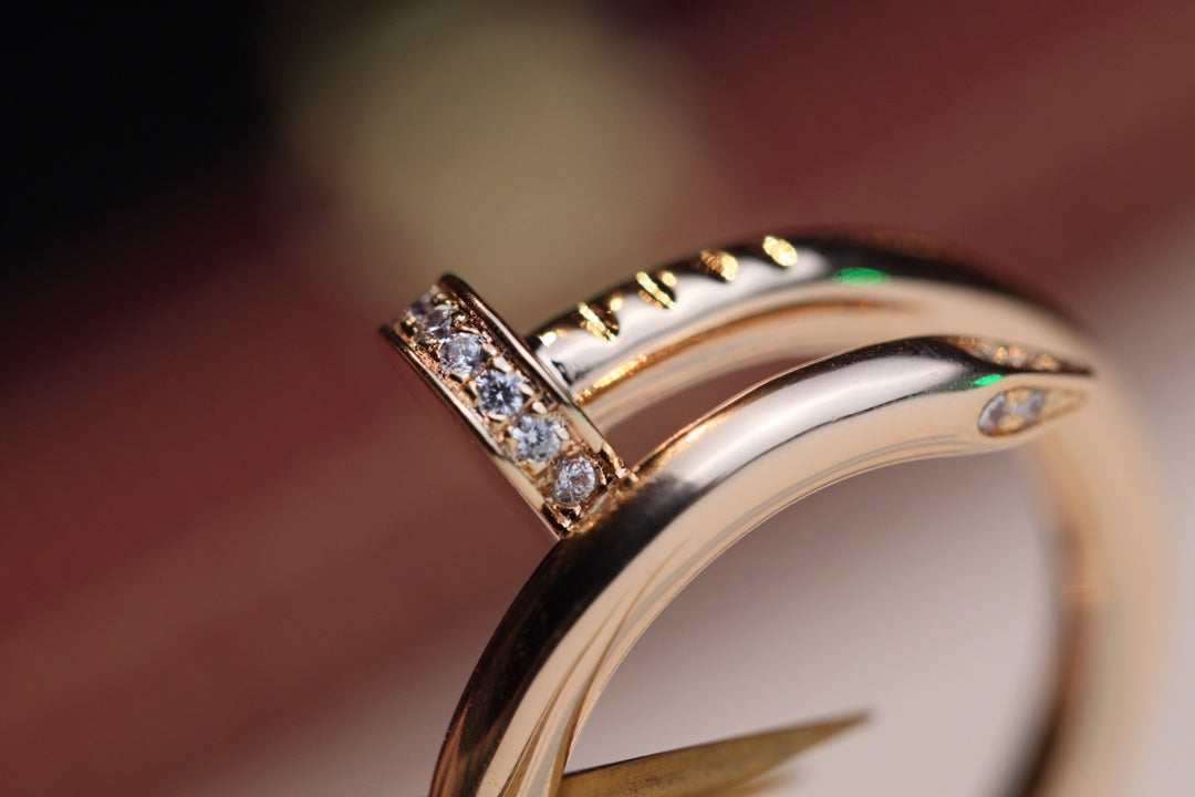 [BloomBling]JUSTE RING 2.65MM PINK GOLD DIAMOND