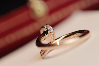 [BloomBling]JUSTE RING 2.65MM PINK GOLD DIAMOND