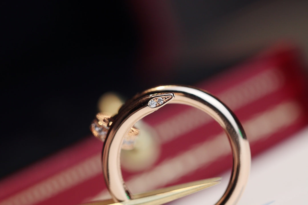 [BloomBling]JUSTE RING 2.65MM PINK GOLD DIAMOND