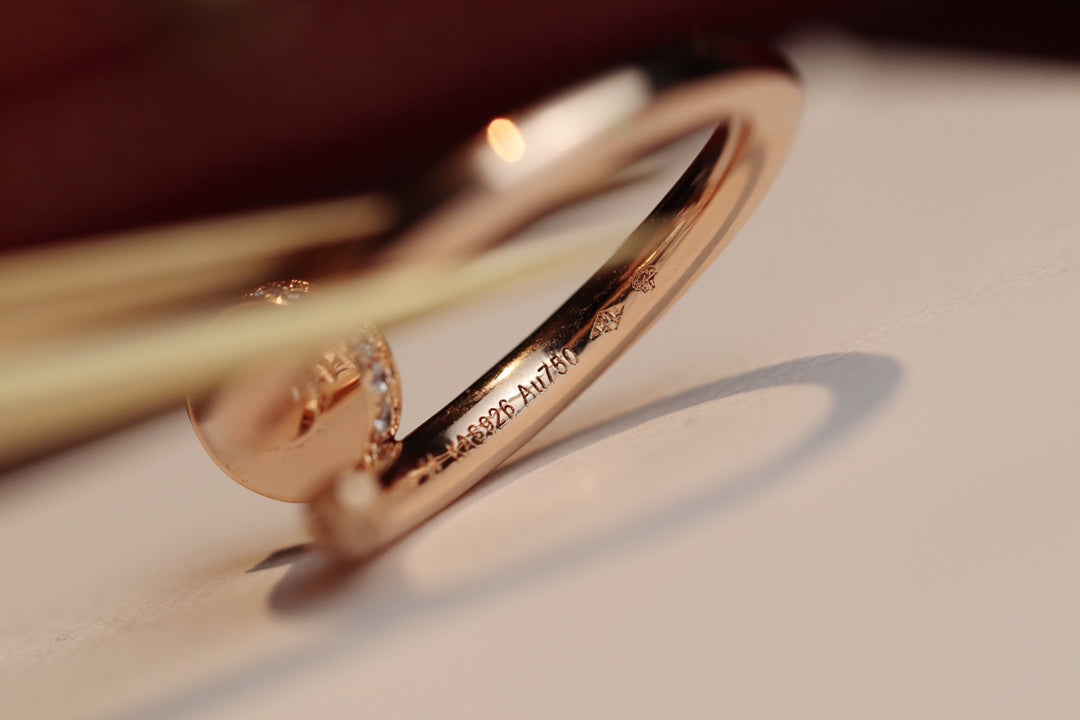 [BloomBling]JUSTE RING 2.65MM PINK GOLD DIAMOND