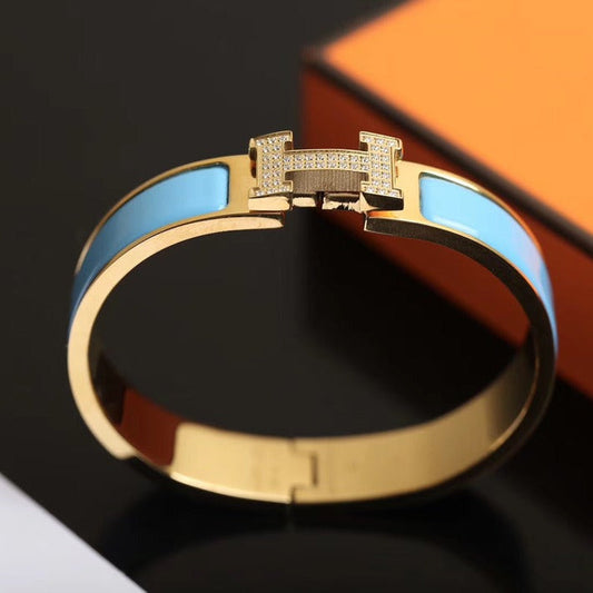 [BloomBling]H CLOUD BLUE BRACELET GOLD DIAMOND