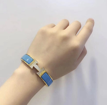 [BloomBling]H CLOUD BLUE BRACELET GOLD DIAMOND