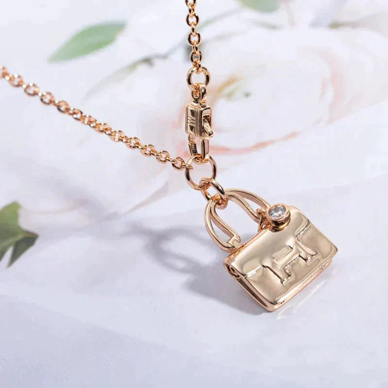 [BloomBling]AMULETTE PEDANT ROSE GOLD NECKLACE
