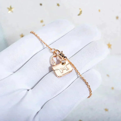 [BloomBling]AMULETTE PEDANT ROSE GOLD NECKLACE