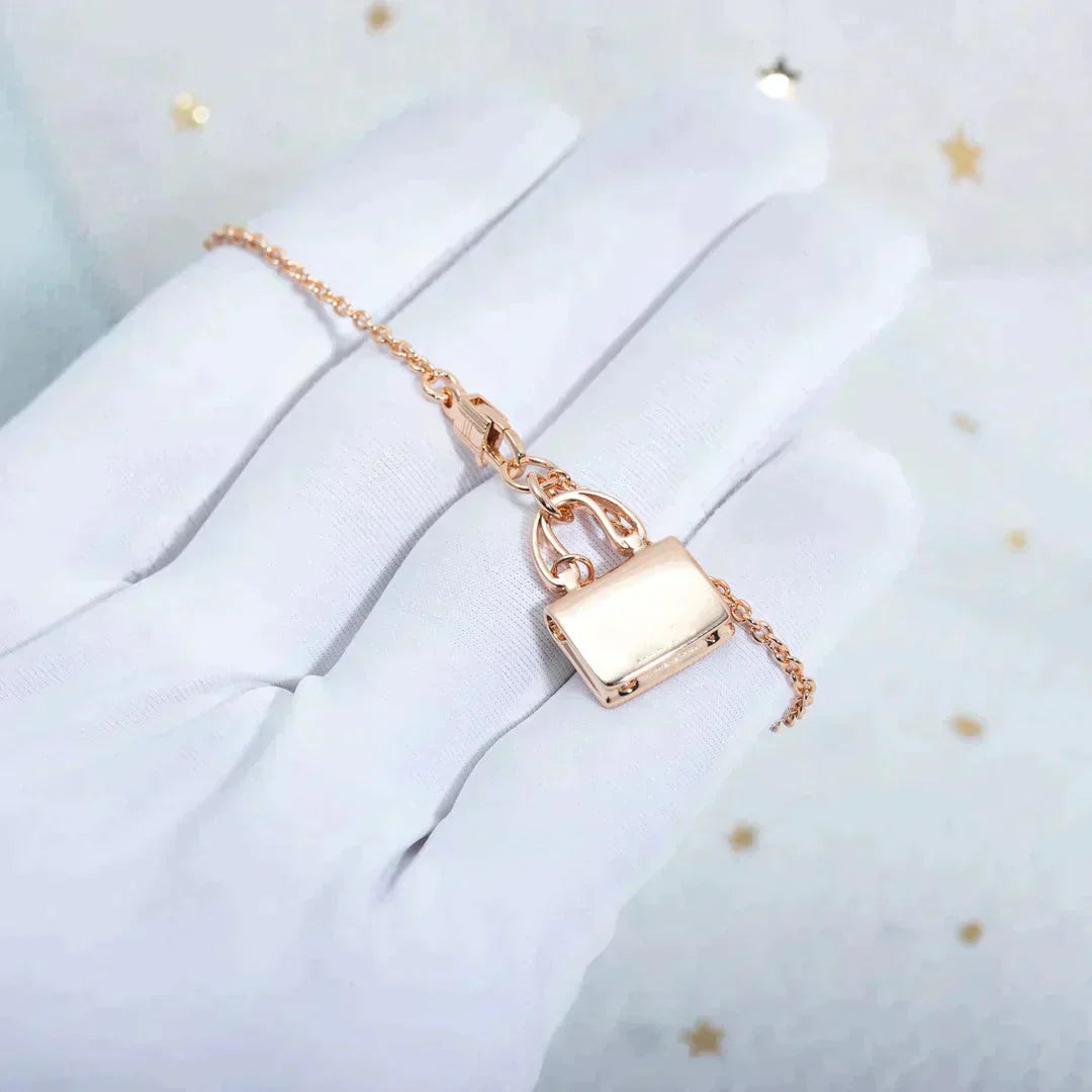 [BloomBling]AMULETTE PEDANT ROSE GOLD NECKLACE
