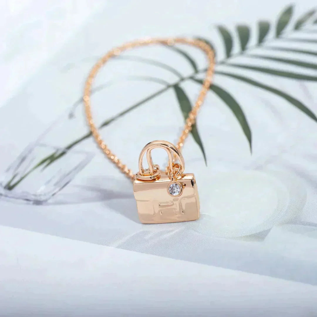 [BloomBling]AMULETTE PEDANT ROSE GOLD NECKLACE
