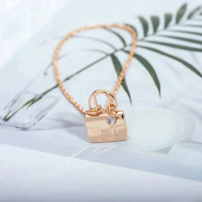 [BloomBling]AMULETTE PEDANT ROSE GOLD NECKLACE