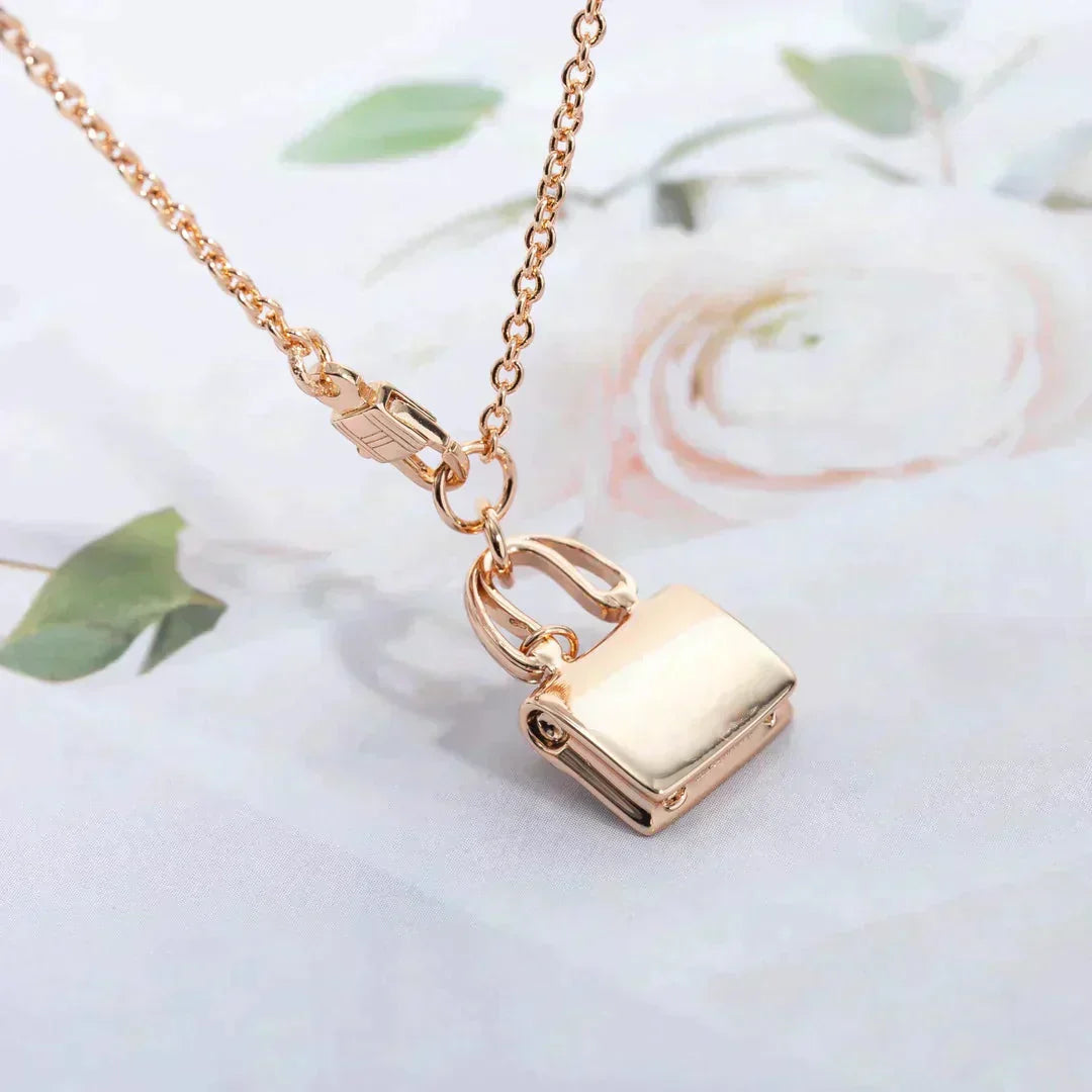 [BloomBling]AMULETTE PEDANT ROSE GOLD NECKLACE
