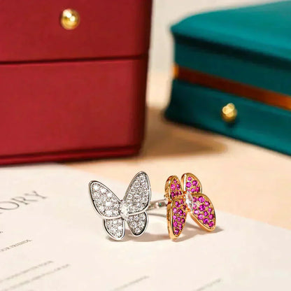 [BloomBling]TWIN BUTTERFLY DIAMOND RING