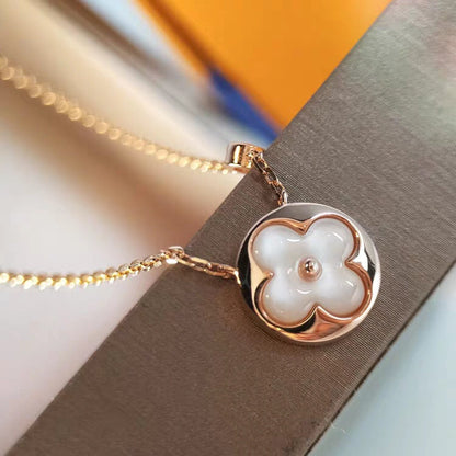 [BloomBling]SUN MOP GOLD 1 DIAMOND NECKLACE