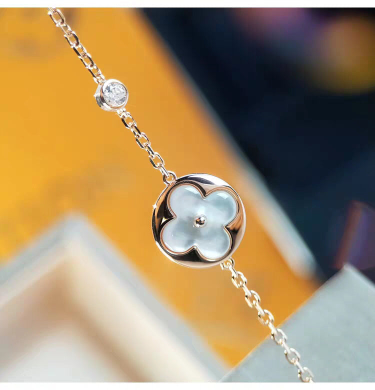[BloomBling]SUN MOP GOLD 1 DIAMOND NECKLACE