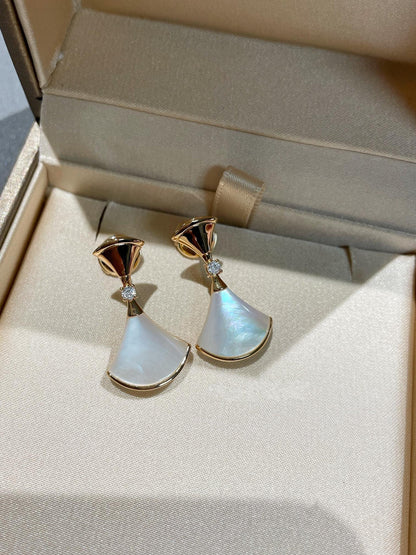 [BloomBling]DREAM MOP 1 DIAMOND EARRINGS
