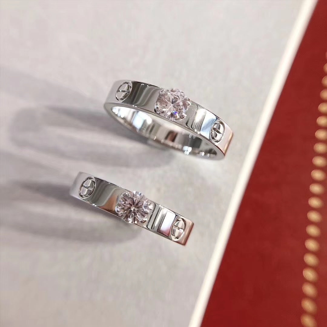 [BloomBling]LOVE RING 3.6MM 1 BIG DIAMOND