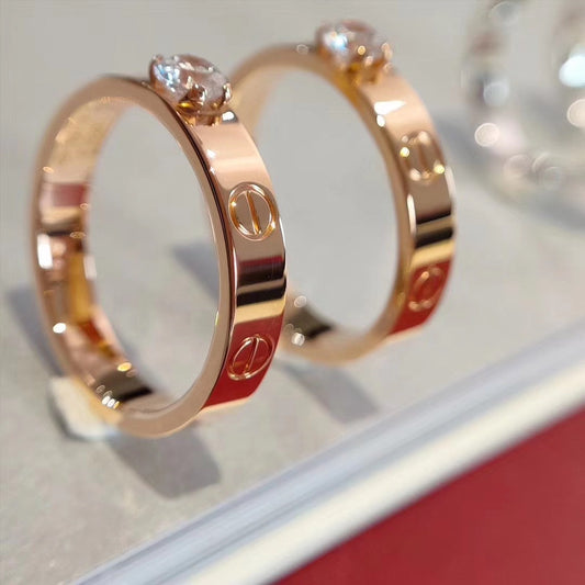 [BloomBling]LOVE RING 3.6MM 1 BIG DIAMOND