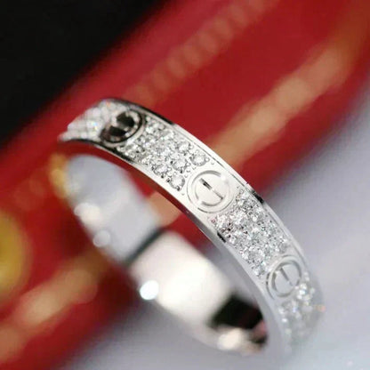 [BloomBling]LOVE RING 3.6MM DIAMOND PAVED