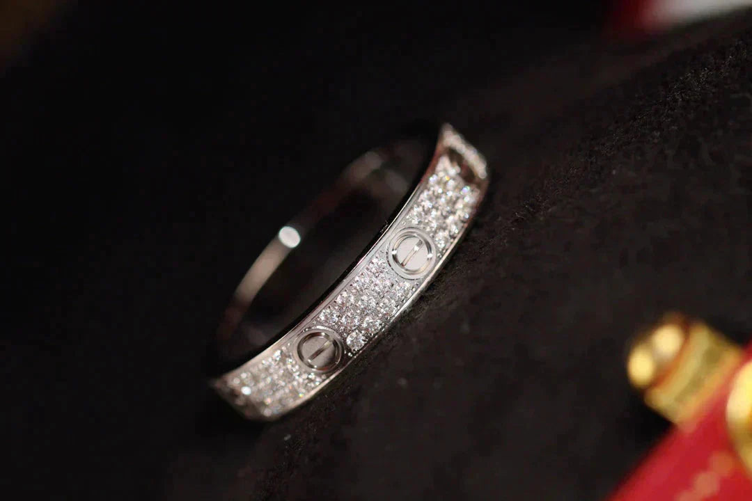 [BloomBling]LOVE RING 3.6MM DIAMOND PAVED