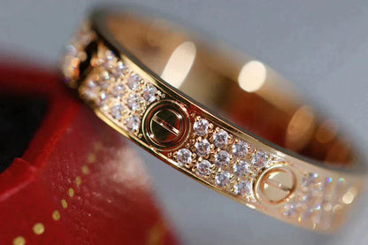 [BloomBling]LOVE RING 3.6MM DIAMOND PAVED