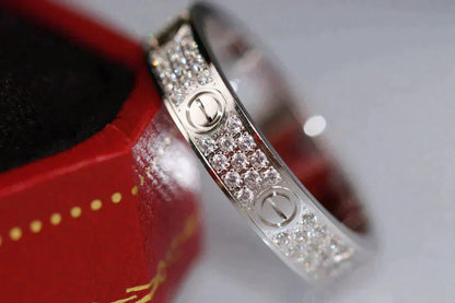 [BloomBling]LOVE RING 3.6MM DIAMOND PAVED