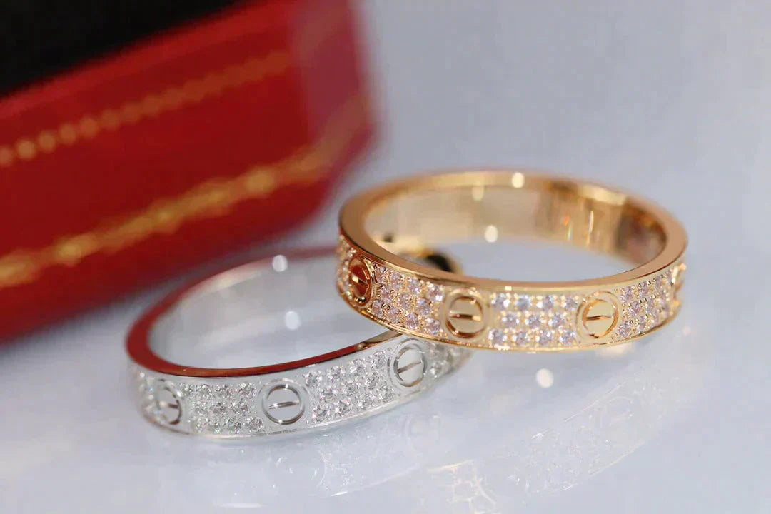 [BloomBling]LOVE RING 3.6MM DIAMOND PAVED