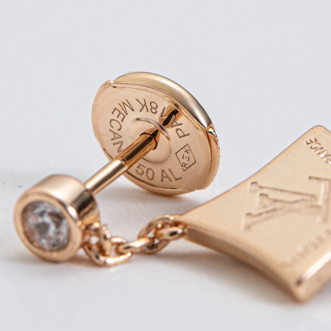 [BloomBling]STAR DIAMONDS EARRINGS GOLD
