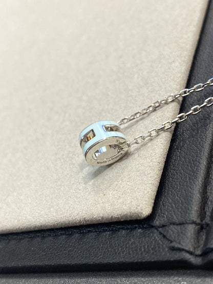 [BloomBling]POP H LIGHT BLUE NECKLACE