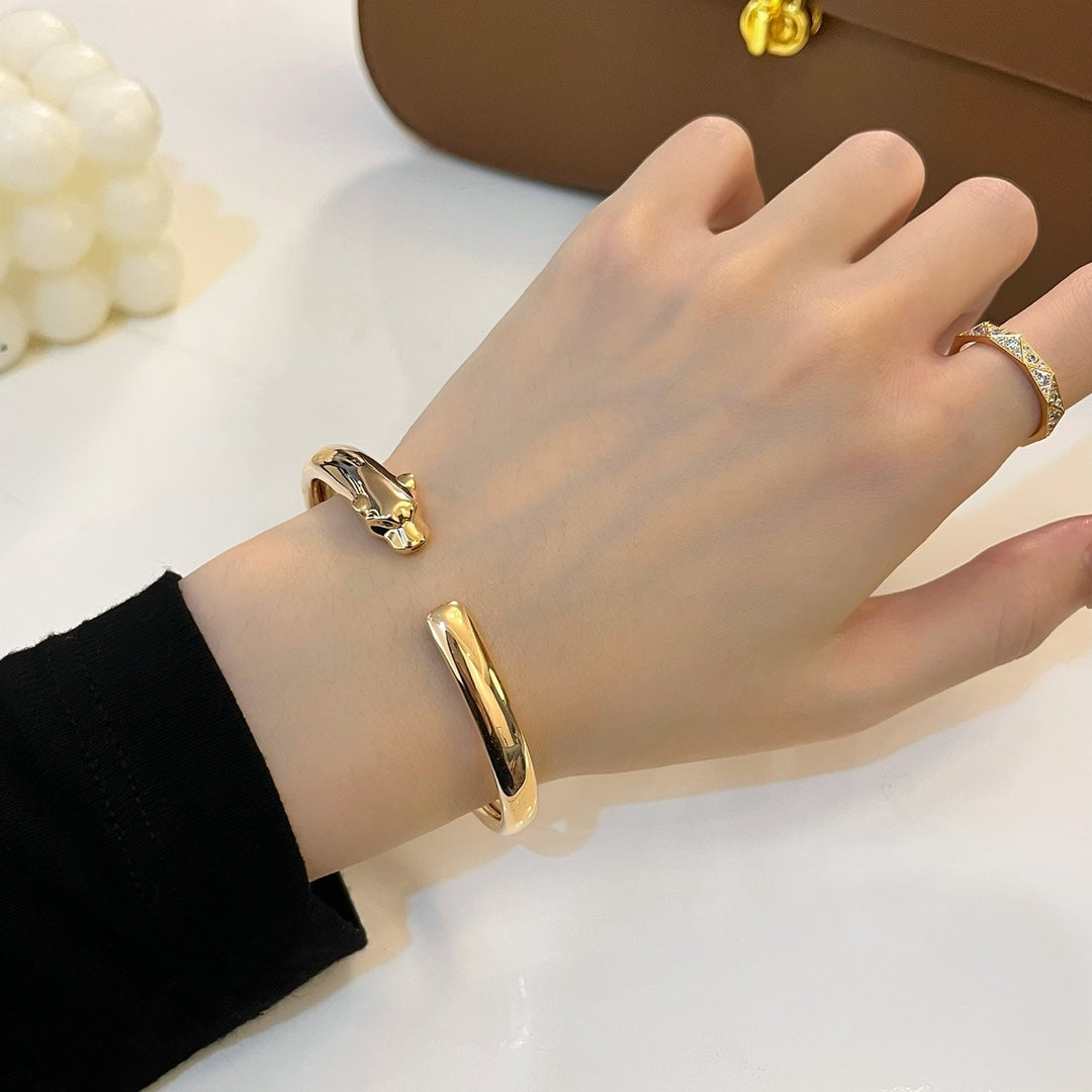 [BloomBling]PANTHERE GOLD OPEN BRACELET