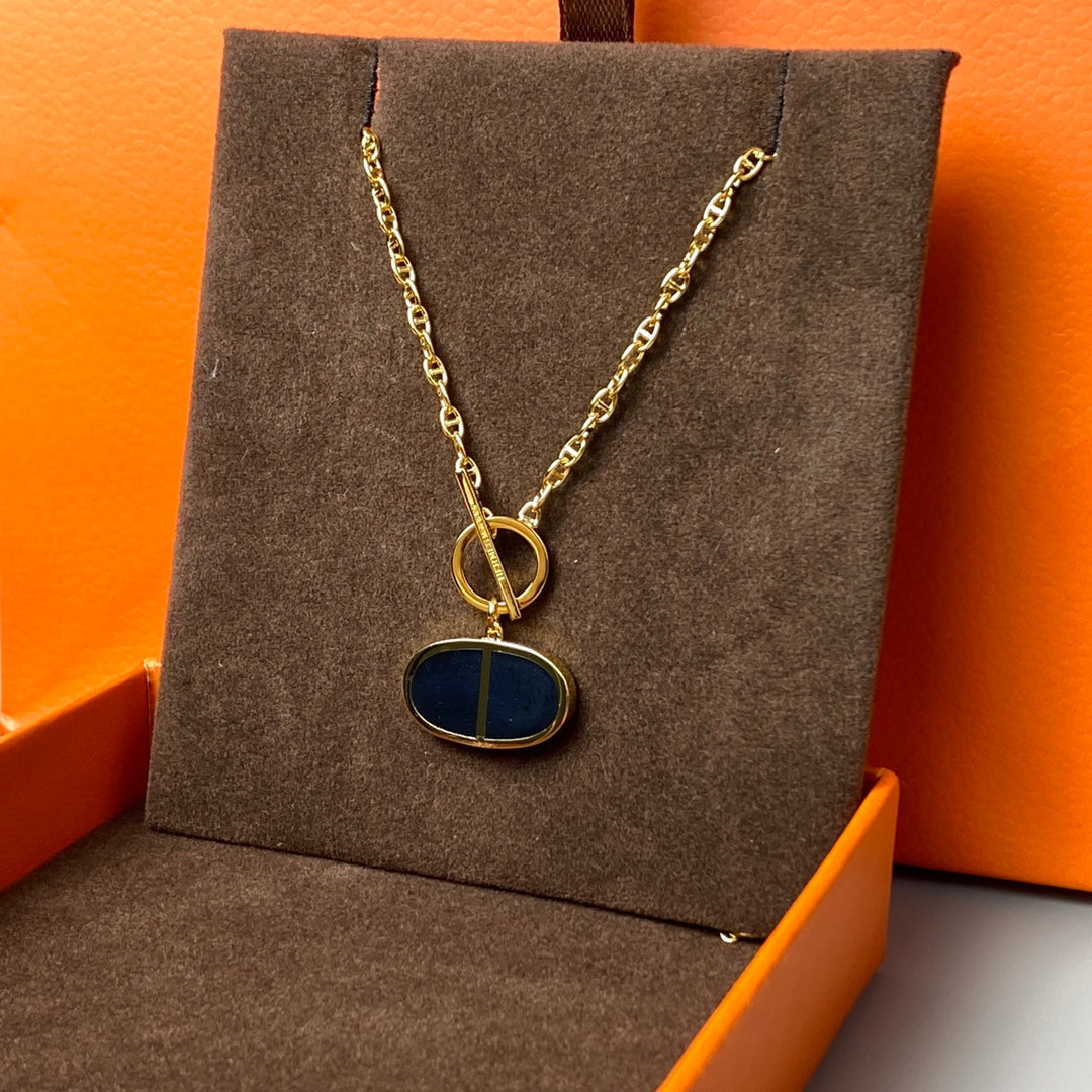 [BloomBling]CHAINE VERSO BLACK CERAMIC NECKLACE