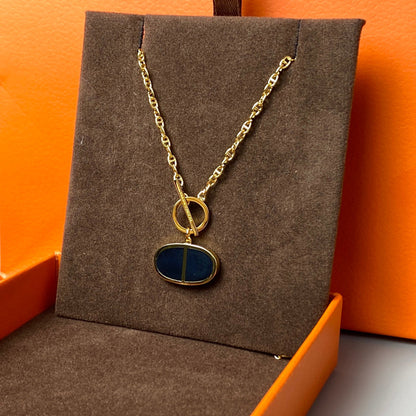 [BloomBling]CHAINE VERSO BLACK CERAMIC NECKLACE