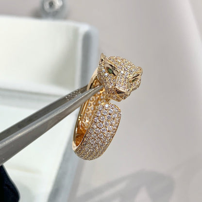 [BloomBling]PANTHERE PINK GOLD DIAMOND RING