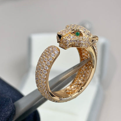 [BloomBling]PANTHERE PINK GOLD DIAMOND RING